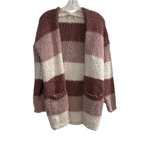 Altar'd State Women's Striped Open Front Cardigan Sweater Size S/M - Picture 1 of 7
